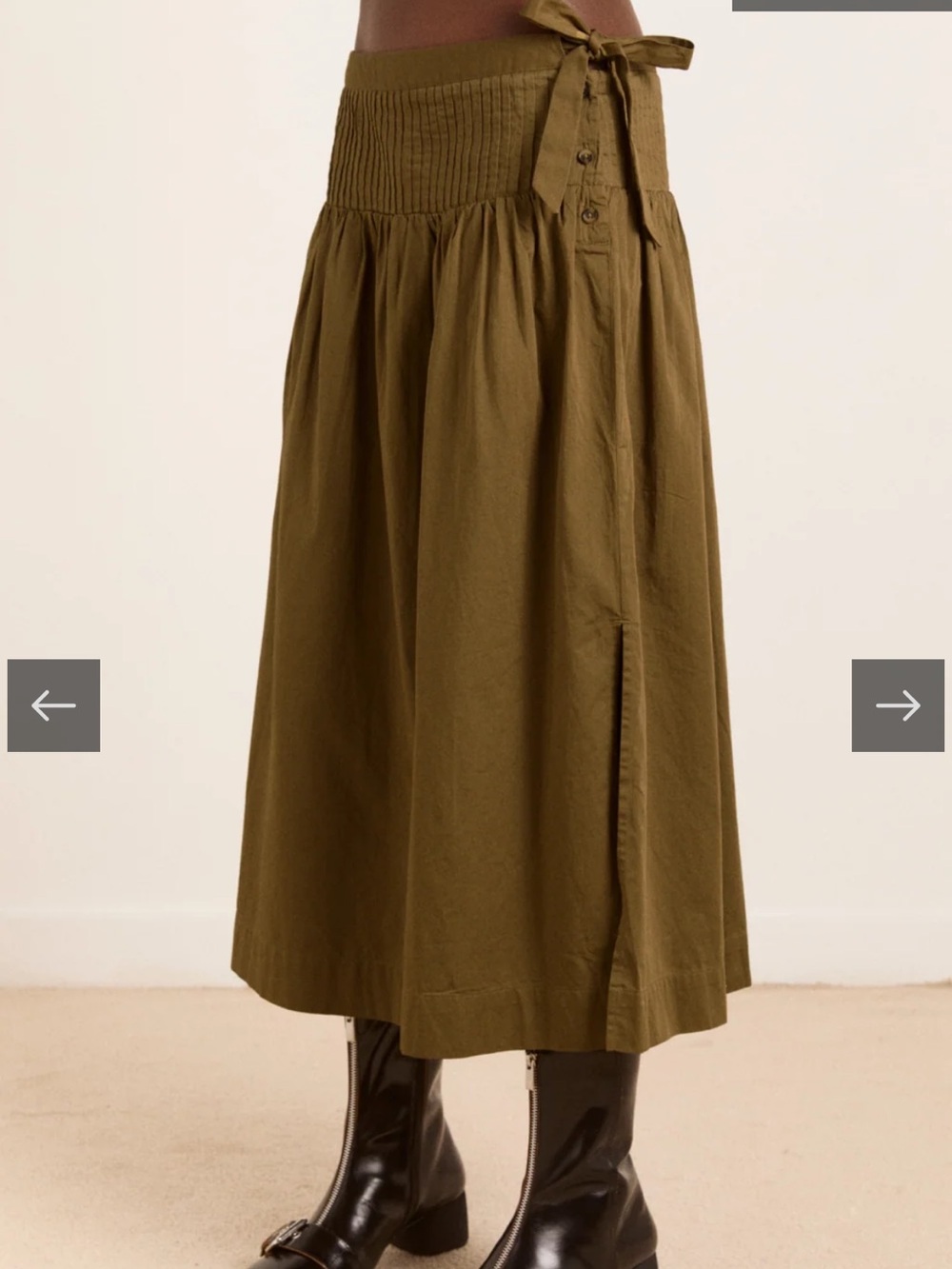 Damson Madder midi skirt - Picture 2 of 7